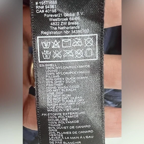 Women Duck Down puffer Jacket Forever 21 - Picture 10 of 11